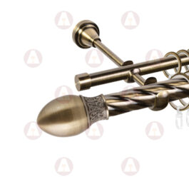 Карниз 2-рядный «Овал узор» D25 Кр / Гл Антик