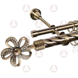 Карниз 2-рядный «Ромилда» D25 Кр / Гл Антик