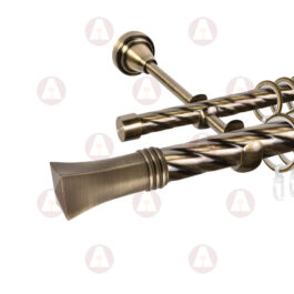 Карниз 2-рядный «Малага» D25 Кр / Кр Антик