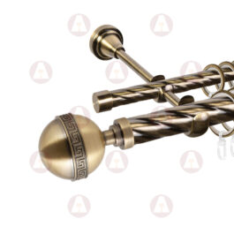 Карниз 2-рядный «Таврика» D25 Кр / Кр Антик