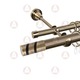 Карниз 2-рядный «Изольда» D25 Риф / Риф Антик / Чёрный