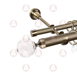 Карниз 2-рядный «Кристалл» D25 Риф / Риф Антик