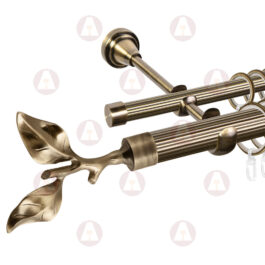 Карниз 2-рядный «Лист розы» D25 Риф / Риф Антик