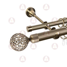 Карниз 2-рядный «Метеор» D25 Риф / Риф Антик