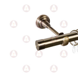 Карниз 1-рядный «Заглушка плоская» D25 Гладкая Антик