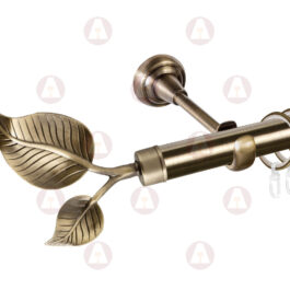 Карниз 1-рядный «Лист большой» D25 Гладкая Антик