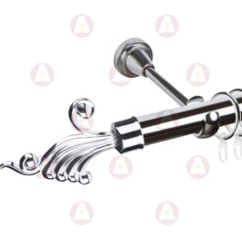 Карниз 1-рядный «Фантазия» D25 Гладкая Хром