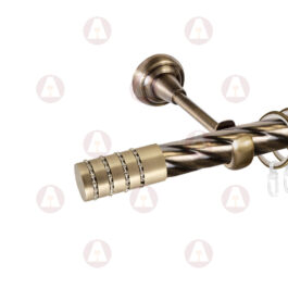 Карниз 1-рядный «Зевс» D25 Крученая Антик