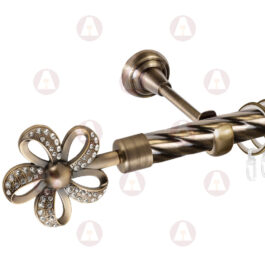 Карниз 1-рядный «Ромилда» D25 Крученая Антик