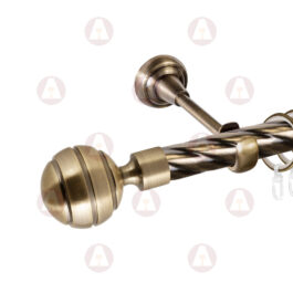 Карниз 1-рядный «Триест» D25 Крученая Антик