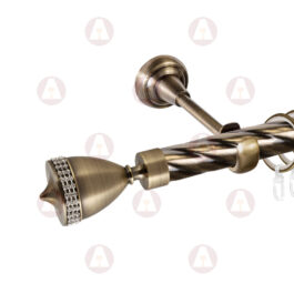 Карниз 1-рядный «Этерния» D25 Крученая Антик