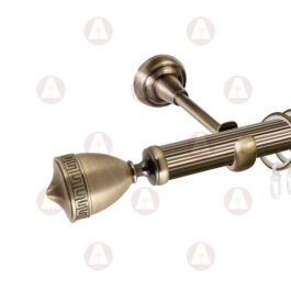 Карниз 1-рядный «Версус» D25 Рифленая Антик