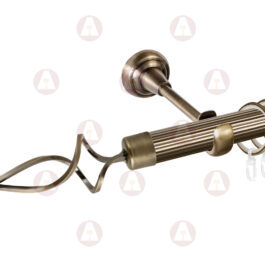 Карниз 1-рядный «Волна» D25 Рифленая Антик