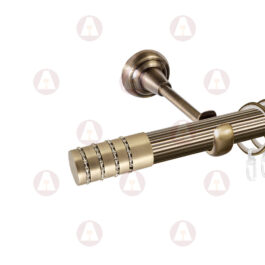 Карниз 1-рядный «Зевс» D25 Рифленая Антик