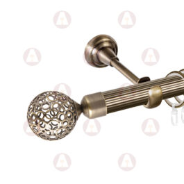 Карниз 1-рядный «Метеор» D25 Рифленая Антик